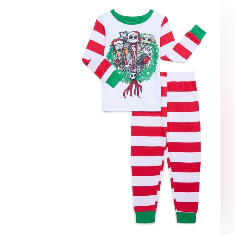 Nightmare Before Christmas Boys Long-Sleeve Top & Pants Pajama Set, Size 4